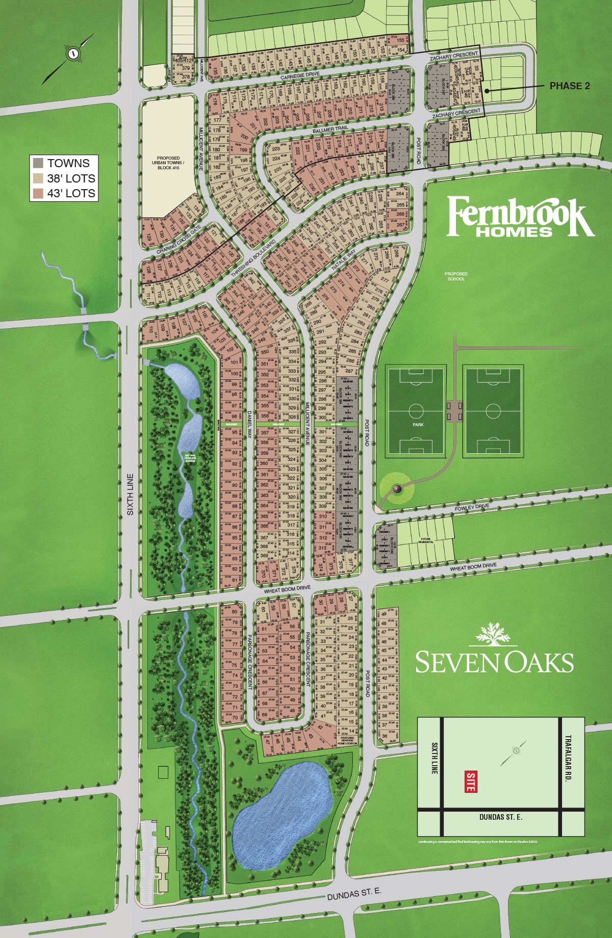 Seven Oaks Site Plan