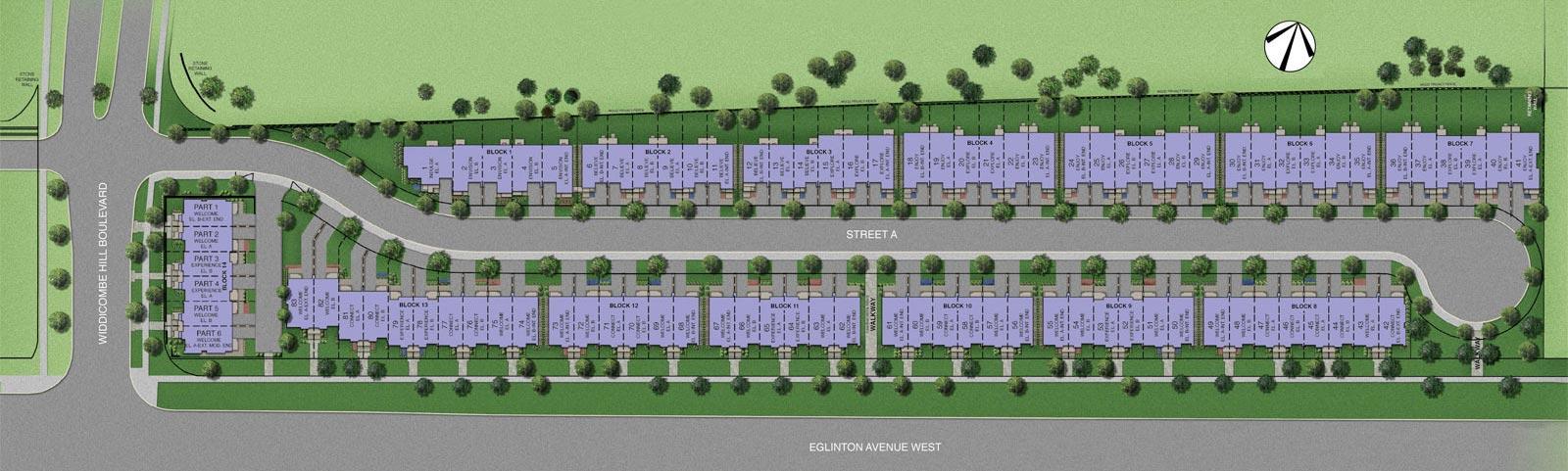 Widdicombe and Eglinton Site Plan
